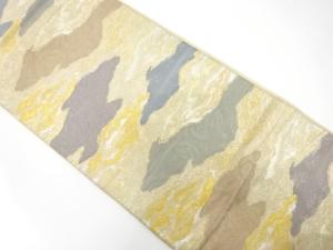 アンティーク　霞に花唐草模様織り出し袋帯（材料）